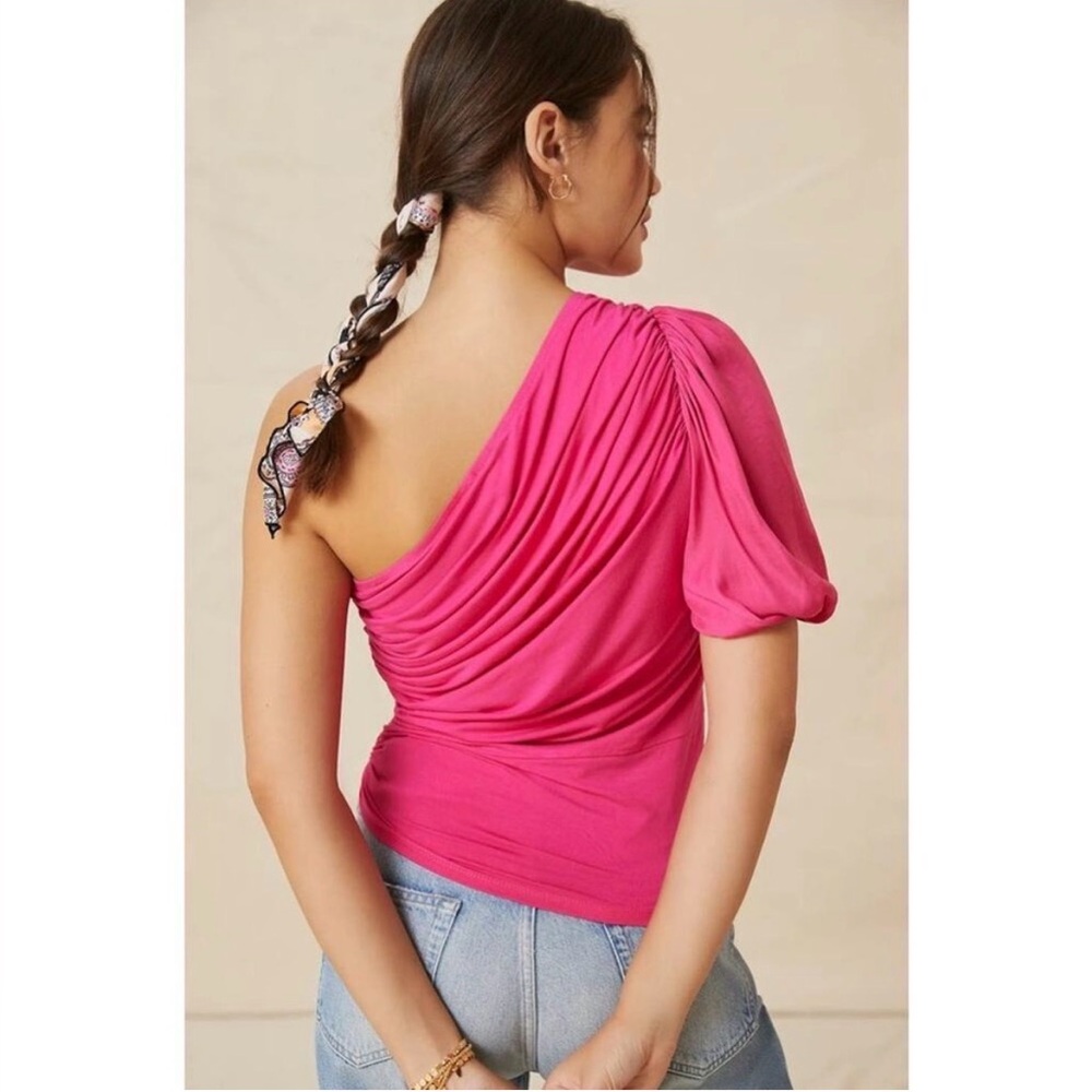 Dolan Ruched One Shoulder Top - Picture 3 of 14